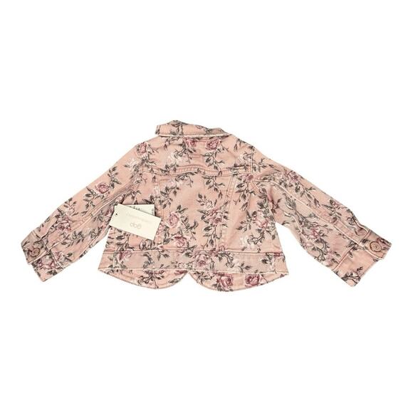 Gap × LoveShackFancy Baby Floral Icon Denim Jacket NWT 6-12 Months - Picture 3 of 11